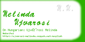 melinda ujvarosi business card